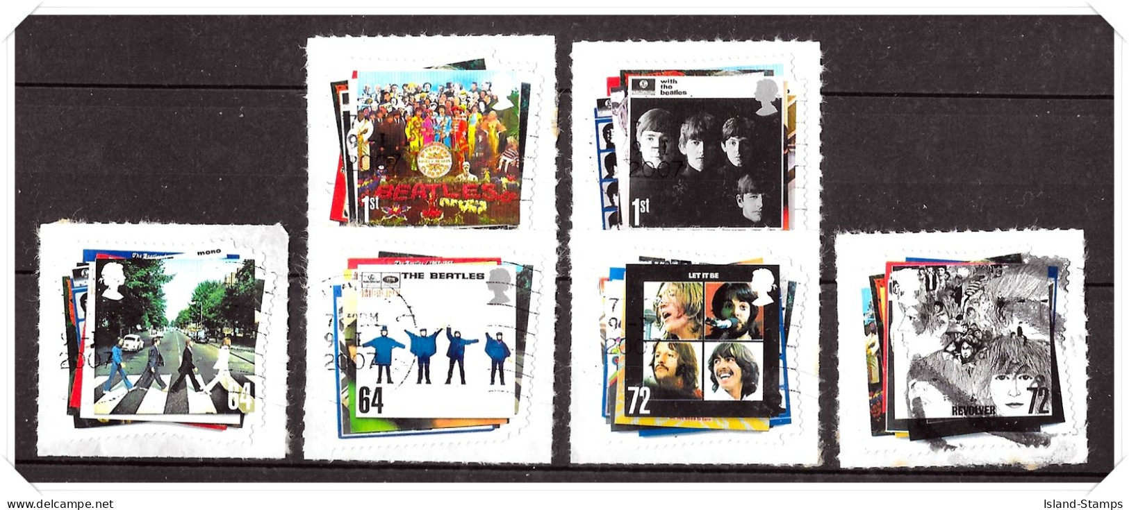 2007 Beatles Self-adhesive Used Set HRD2-C - Oblitérés