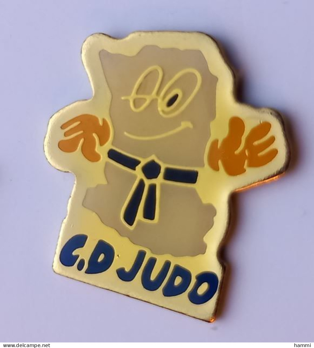 PP67 Pin's Judo C.D JUDO Ceinture Noire  Achat Immédiat - Judo