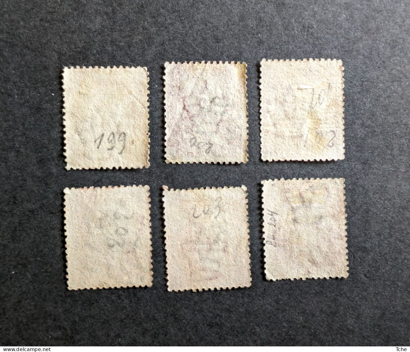 Grande Bretagne Oblitérés N YT 26 Pl 199,200,01,02,03,04 - Used Stamps