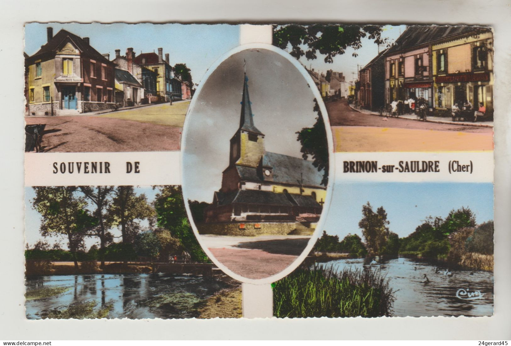 CPSM BRINON SUR SAULDRE (Cher) - Souvenir De.......5 Vues - Brinon-sur-Sauldre