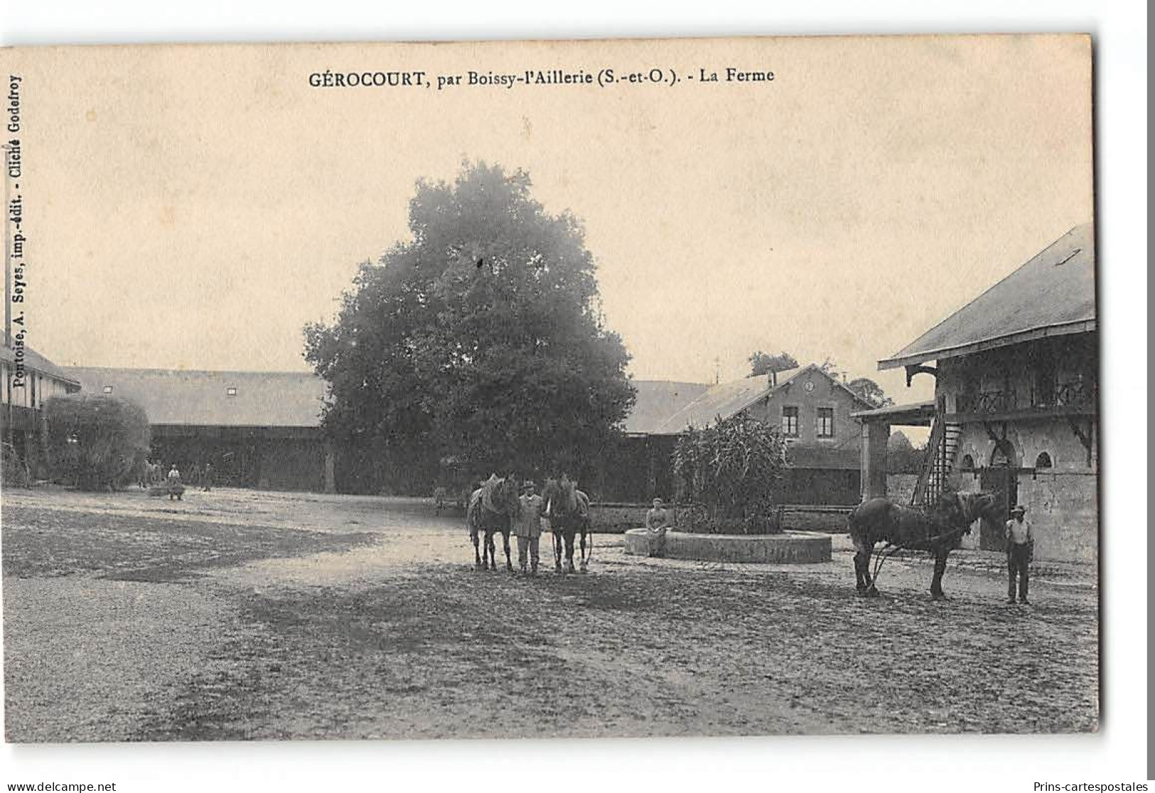 CPA 95 Gerocourt Par Boissy L'Aillerie La Ferme - Boissy-l'Aillerie