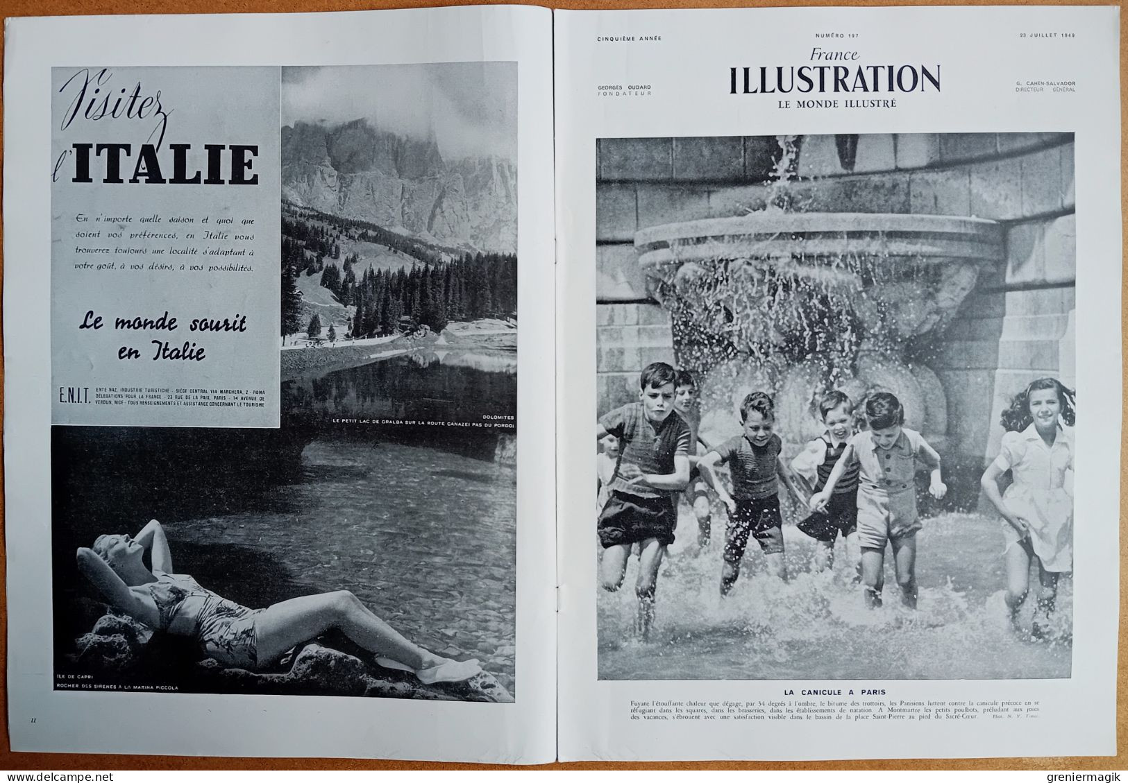 France Illustration N°197 23/07/1949 Exercice "Verity"/Syrie/Crémations Royales à Bali/Musée Bourdelle/Chemins De Fer - General Issues