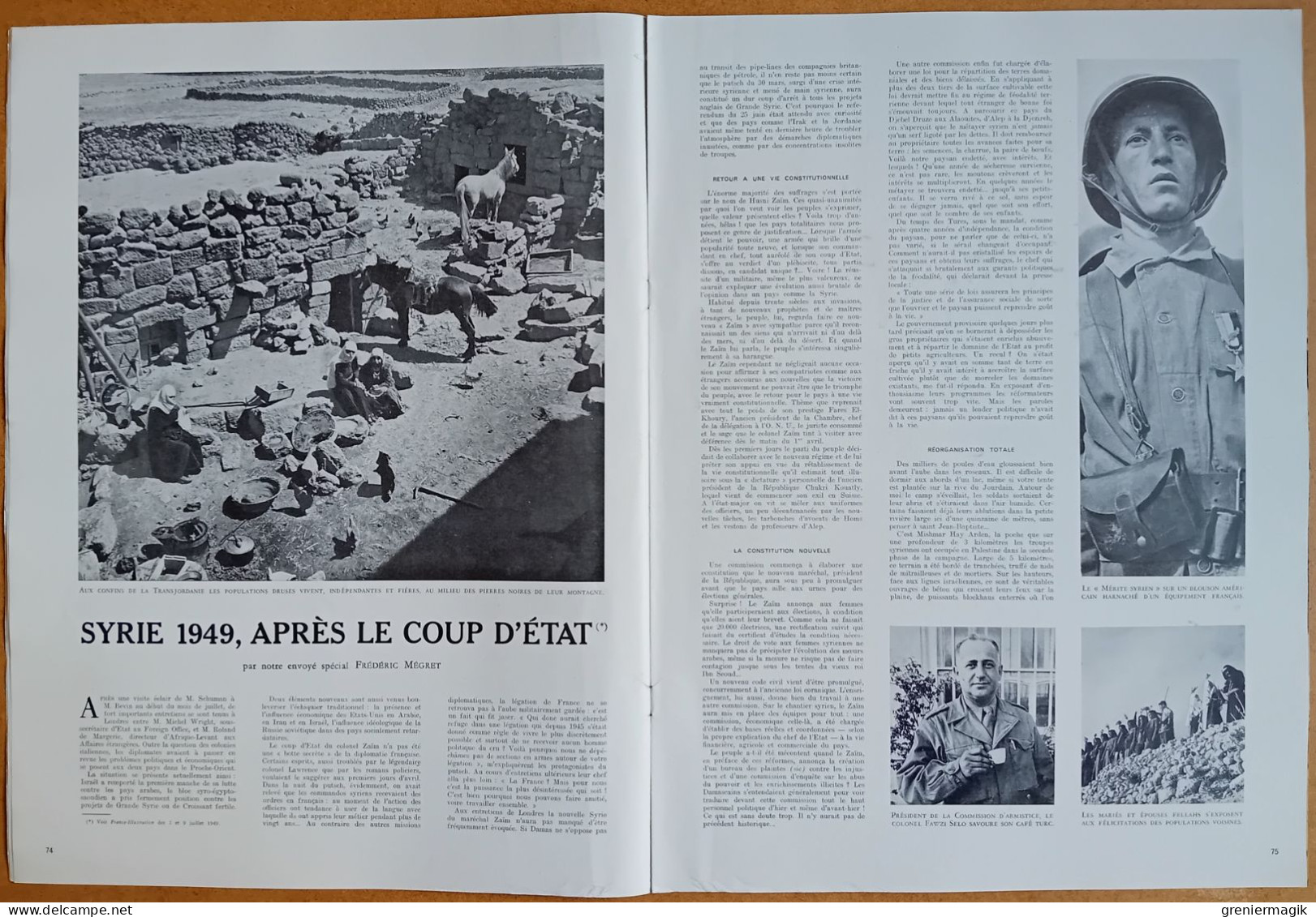 France Illustration N°197 23/07/1949 Exercice "Verity"/Syrie/Crémations Royales à Bali/Musée Bourdelle/Chemins De Fer - Informaciones Generales