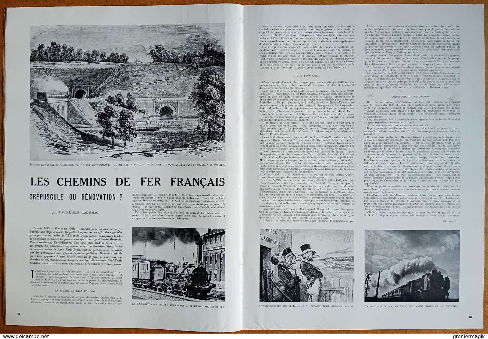 France Illustration N°197 23/07/1949 Exercice "Verity"/Syrie/Crémations royales à Bali/Musée Bourdelle/Chemins de fer