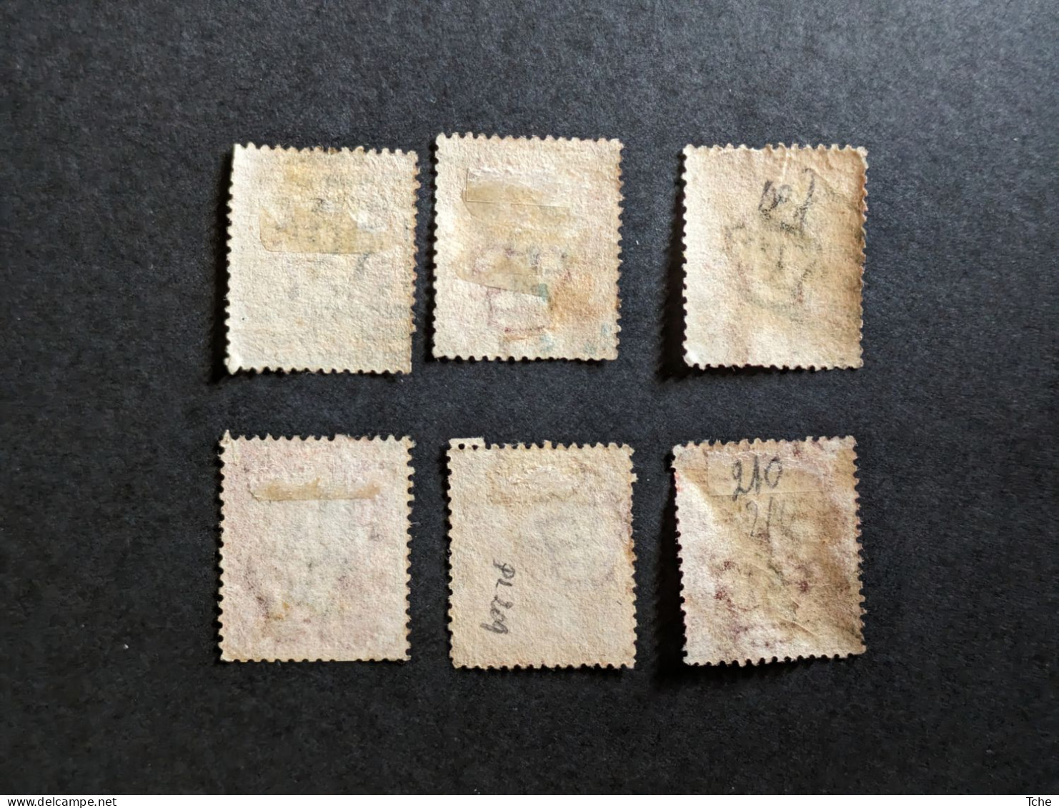Grande Bretagne Oblitérés N YT 26 Pl 205,6,7,8,9,10 - Used Stamps