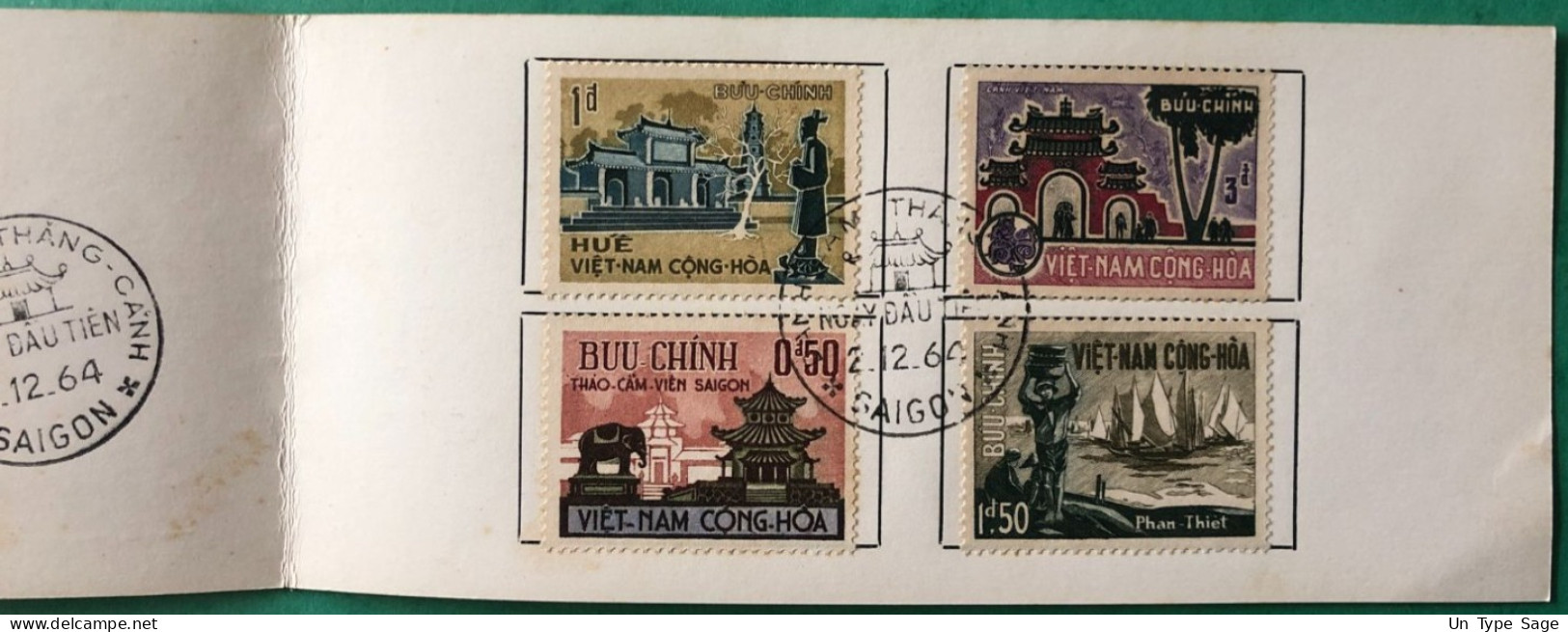 Viet Nam - Carte Souvenir, Monuments Et Sites 2.12.1964 - (B2310) - Vietnam