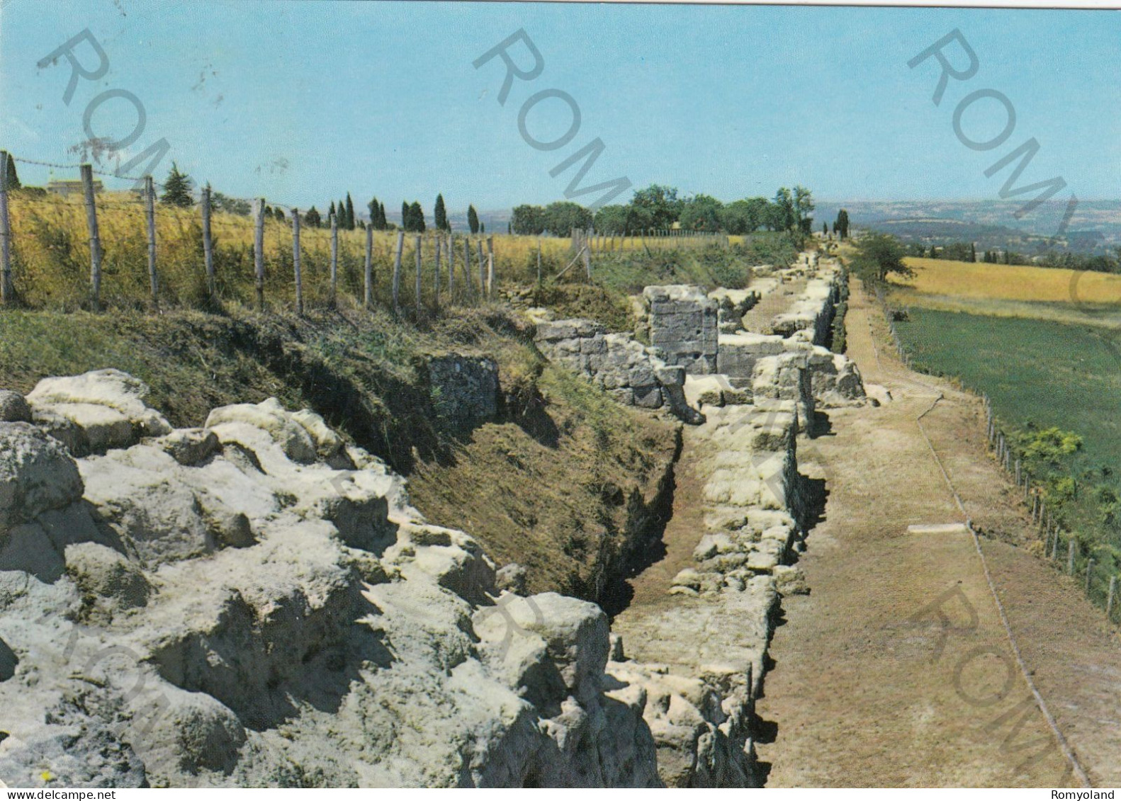 CARTOLINA  B9 VIBO VALENTIA,CALABRIA-I RUDERI DELL'ANTICA IPPONION-STORIA,MEMORIA,CULTURA,BELLA ITALIA,VIAGGIATA 1967 - Vibo Valentia