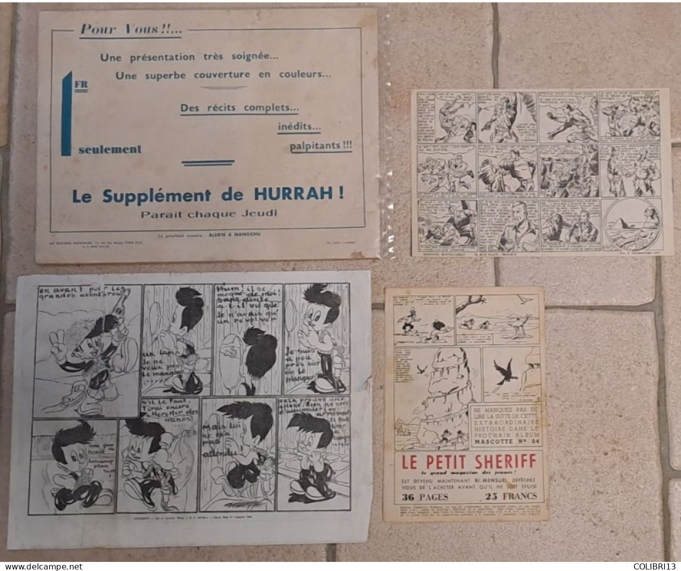 Recits Complets Lot De 4RC AVENTURIERS D AUJOURD HUI N°57 Coll. OCCIDENT Coll. BAGARRE DEVIL 1947 MASCOTTE N°53 1950 - Wholesale, Bulk Lots