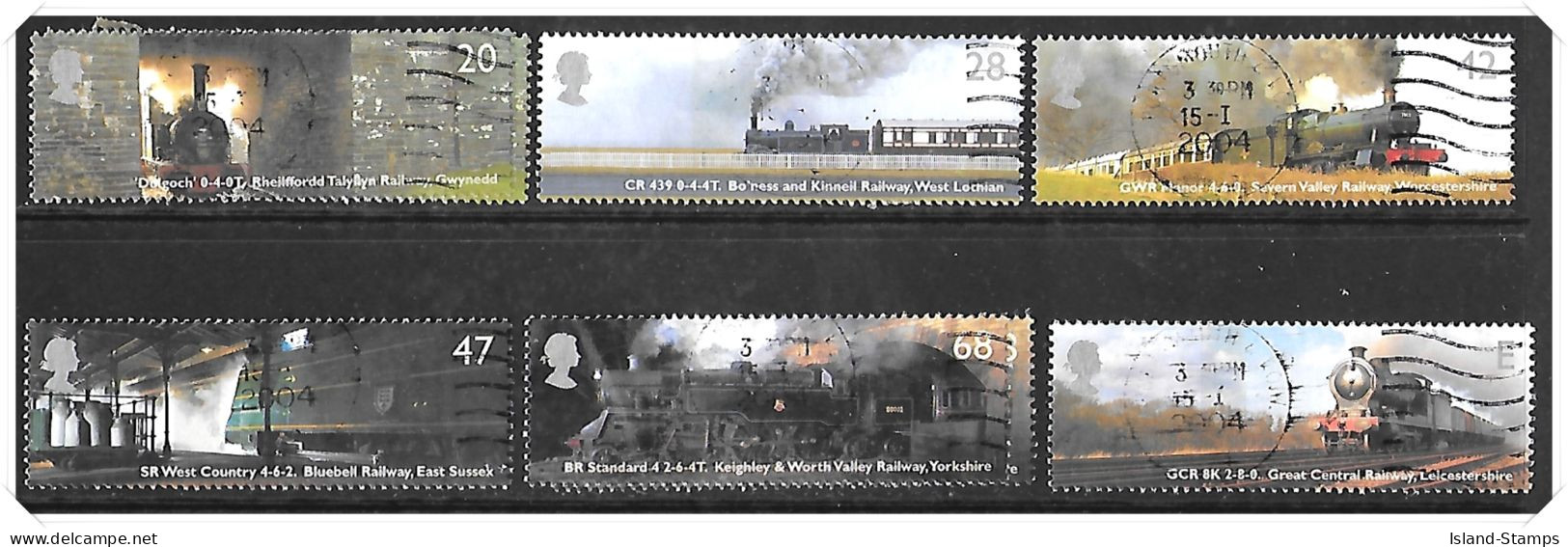 2004 Locomotives Used Set HRD2-C - Used Stamps