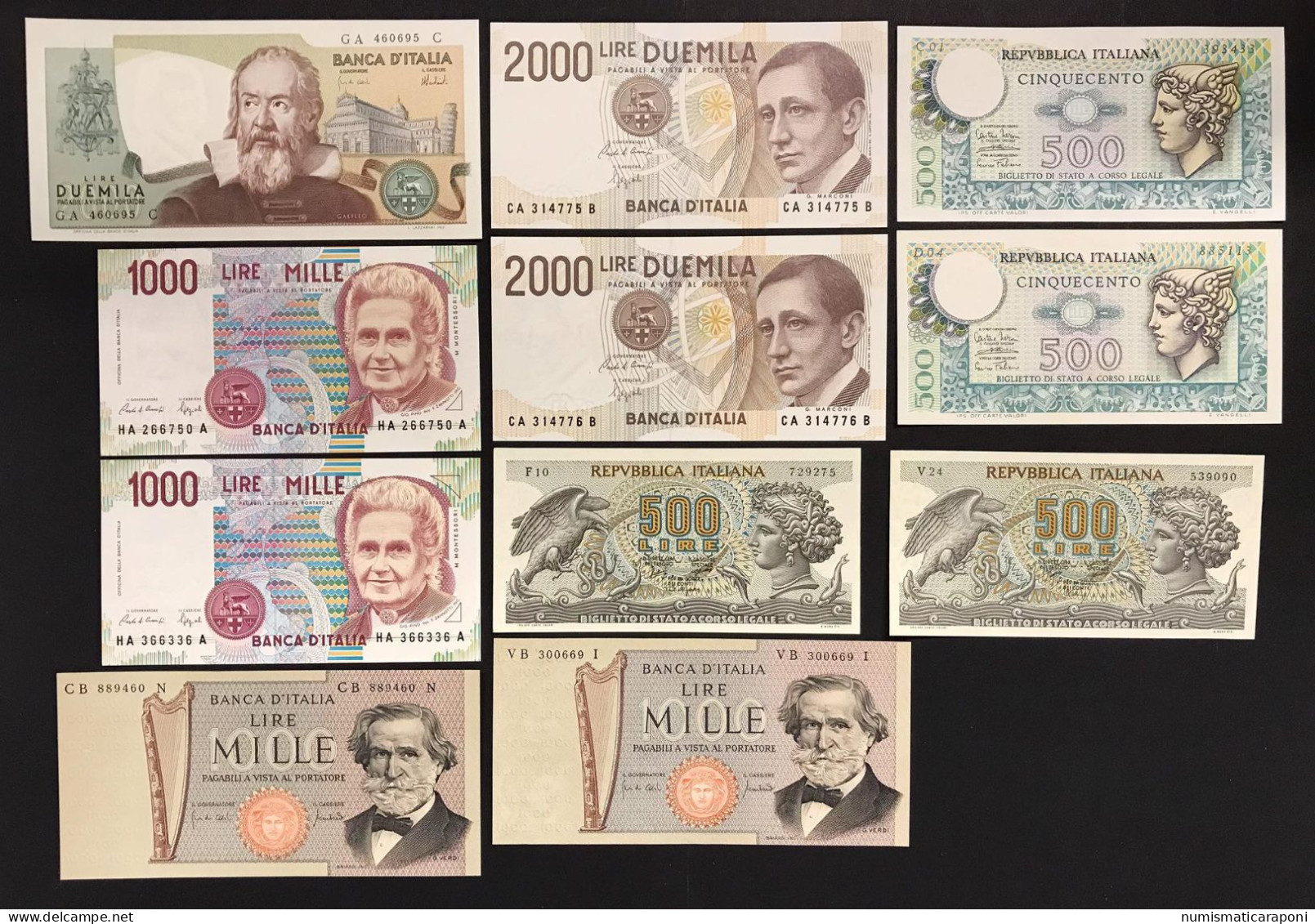 Italy Italia Regno/repubblica 19 Banconote 19 Notes Bb/q.fds Lotto.3423 - [ 9] Verzamelingen