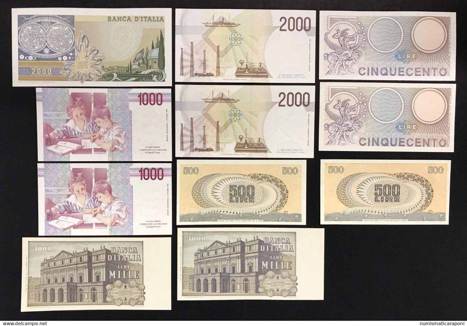Italy Italia Regno/repubblica 19 Banconote 19 Notes Bb/q.fds Lotto.3423 - [ 9] Collezioni