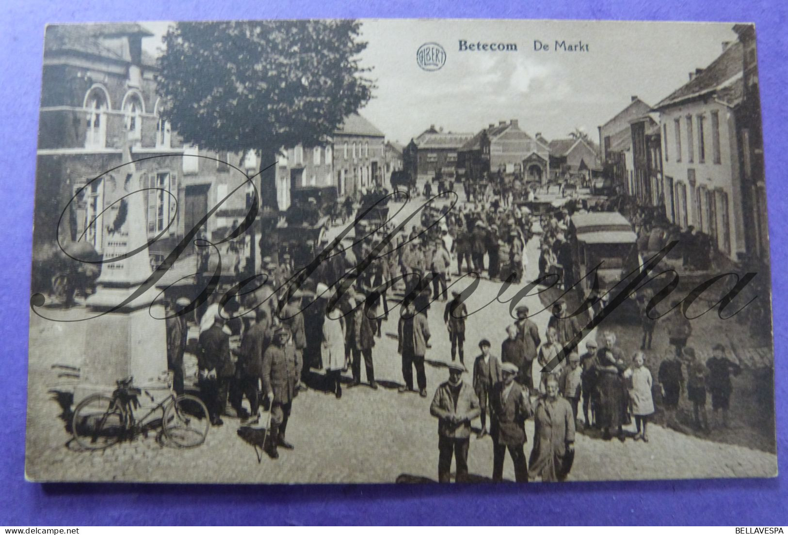 Betekom De Markt (monument WOI 1914-1918)  (Jef Van Boerkes Fons) -Veldwachter ANCIAUX Voor Links Met Stok - Tremelo