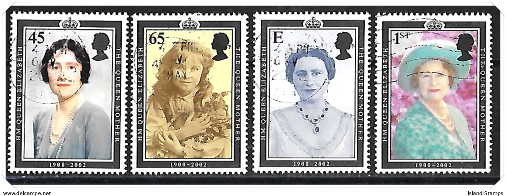 2002 Queen Mother Used Set HRD2-C - Used Stamps