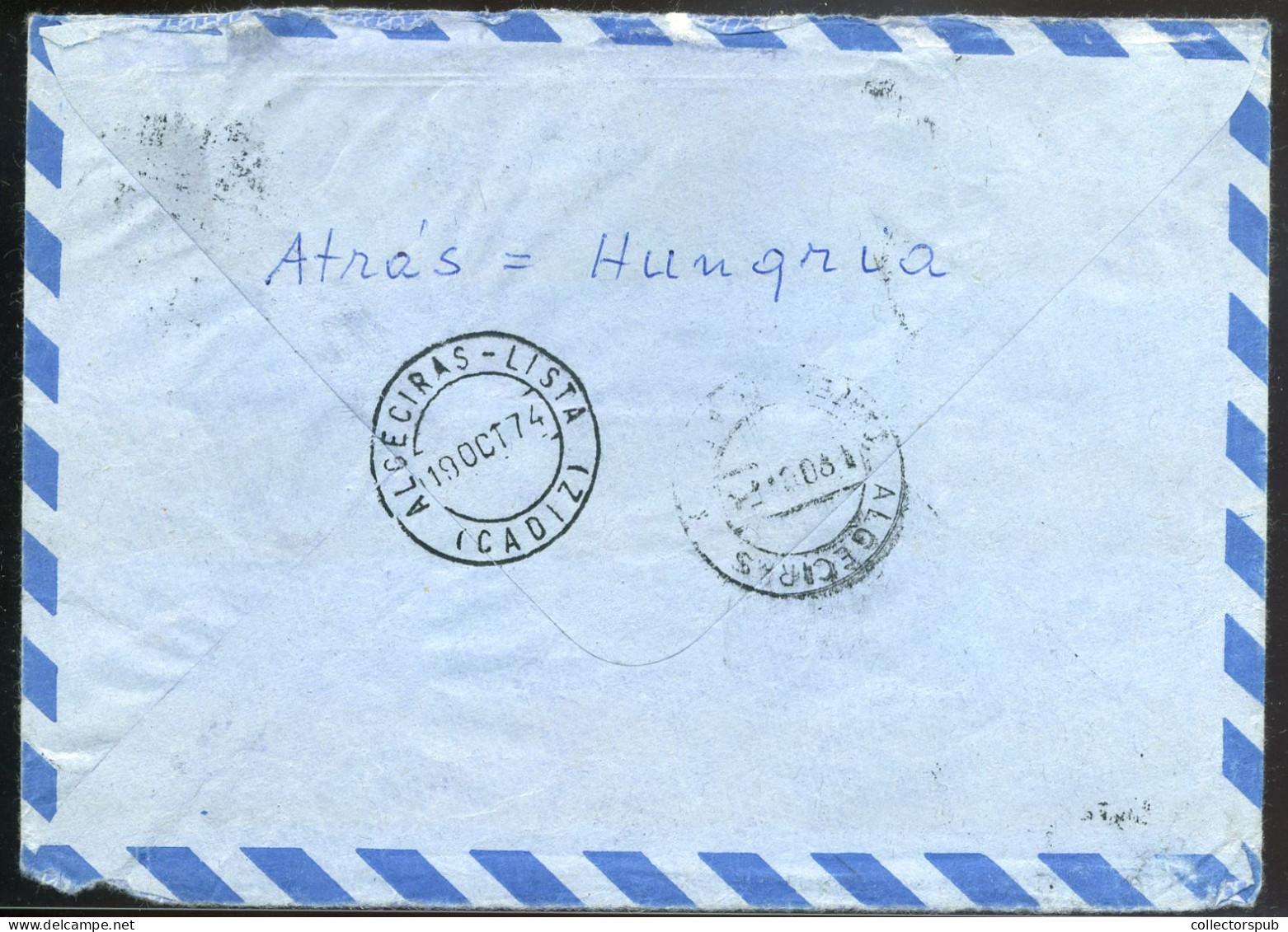 HUNGARY > SPAIN Interesting Retour Airmail Cover 1974 - Lettres & Documents