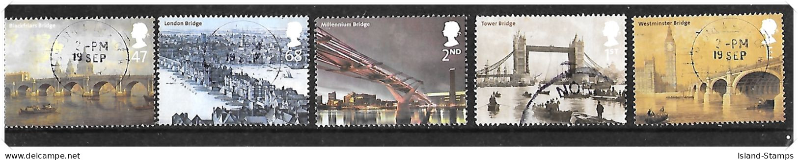 2002 Bridges Of London Used Set HRD2-C - Used Stamps