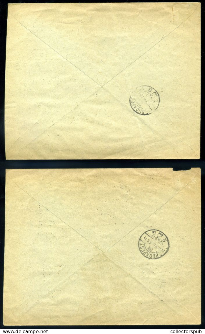 BUDAPEST 1938. Decorative Registered Covers 2 Pieces, Szent István Ünnepségek - Covers & Documents