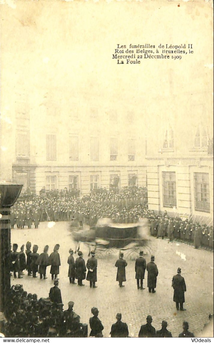 Belgique - Bruxelles - Les Funérailles De Léopold II - Fêtes, événements