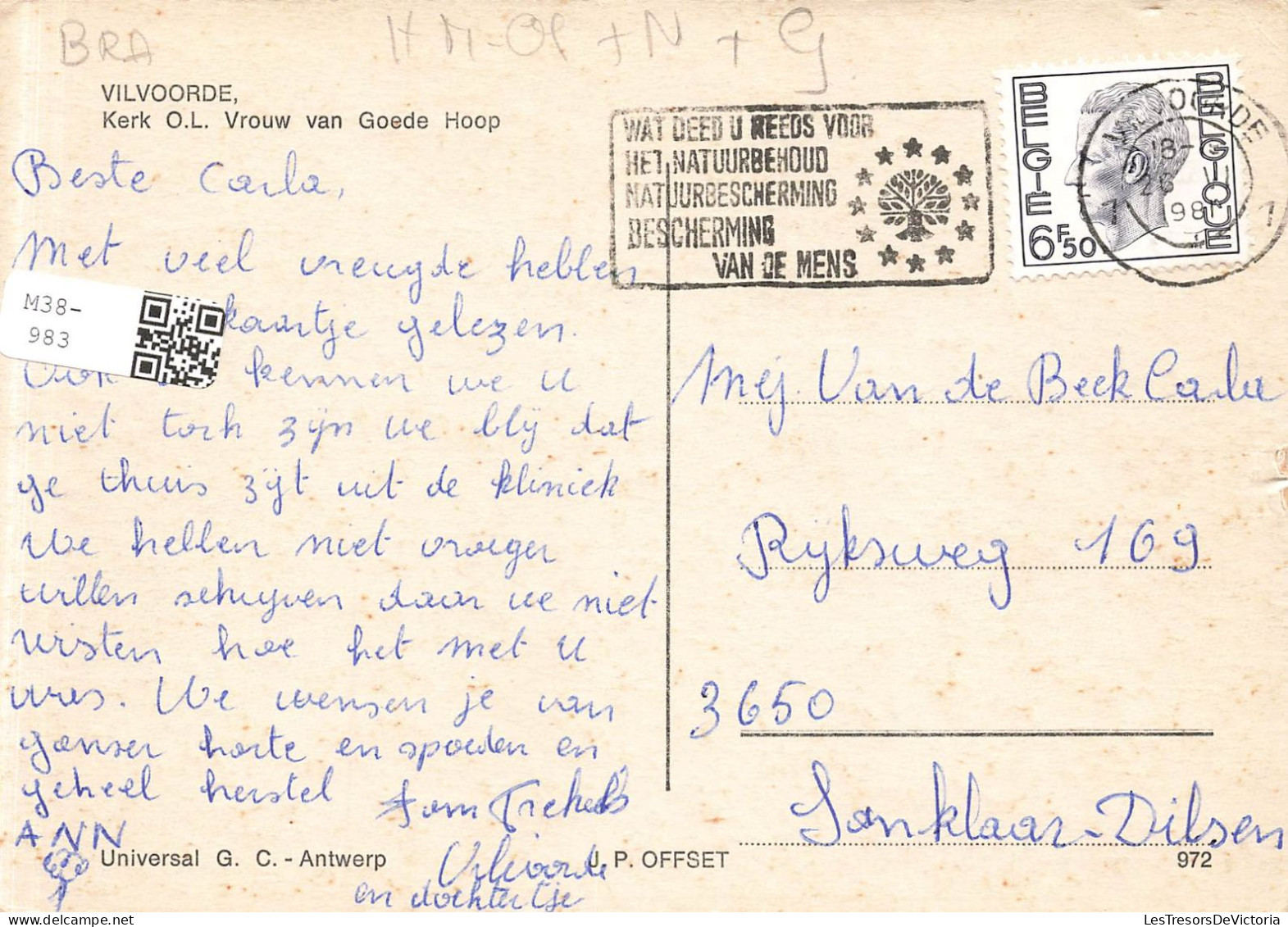 BELGIQUE - Vilvoorde - Kerk O L Vrouw Van Goede Hoop  - Carte Postale - Vilvoorde