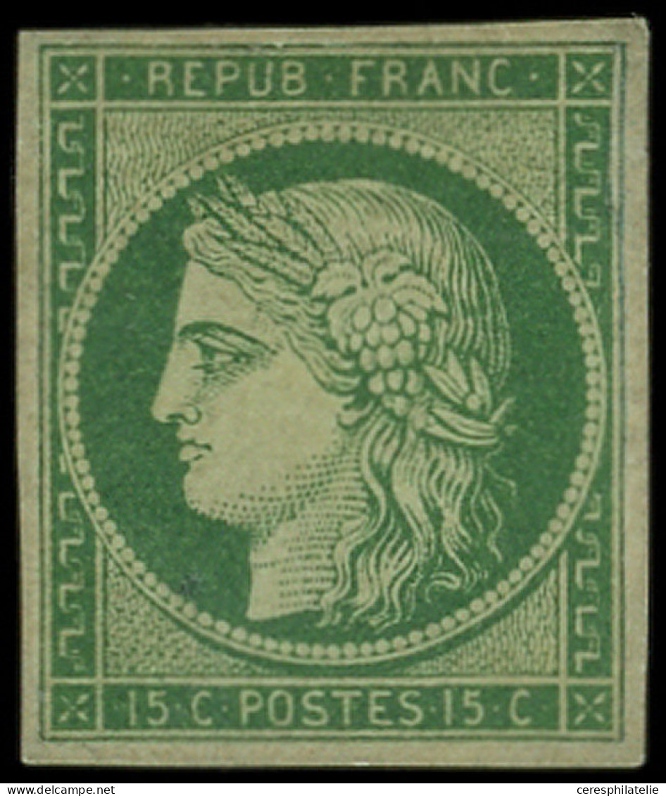 * EMISSION DE 1849 - 2    15c. Vert, Restauré, Aspect TB - 1849-1850 Cérès