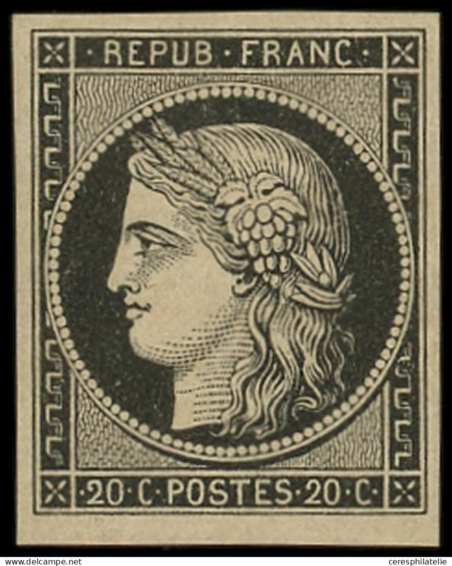 * EMISSION DE 1849 - 3    20c. Noir Sur Jaune, Frais, TB - 1849-1850 Cérès