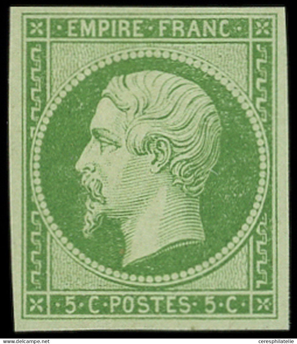 * EMPIRE NON DENTELE - 12b   5c. Vert Foncé, Ch. Très Légère, TB - 1853-1860 Napoléon III