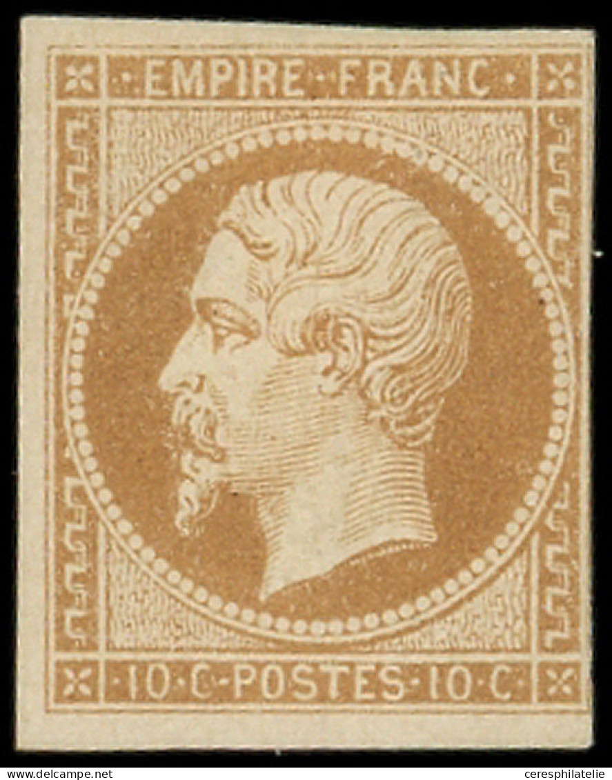 * EMPIRE NON DENTELE - 13B  10c. Brun Clair, T II, Au Filet à Droite, TB - 1853-1860 Napoléon III