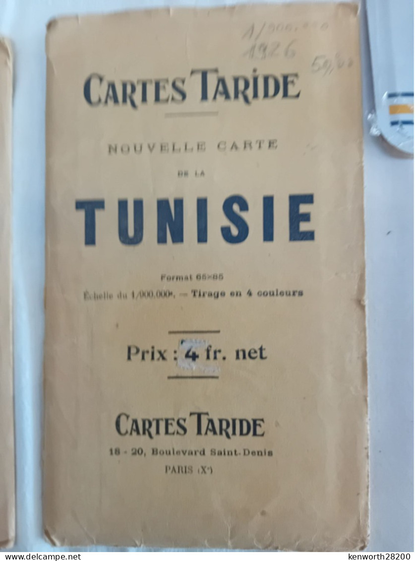 Carte Taride Maroc - Département  D'Alger - Tunisie + 5 Autre - Cartes Routières