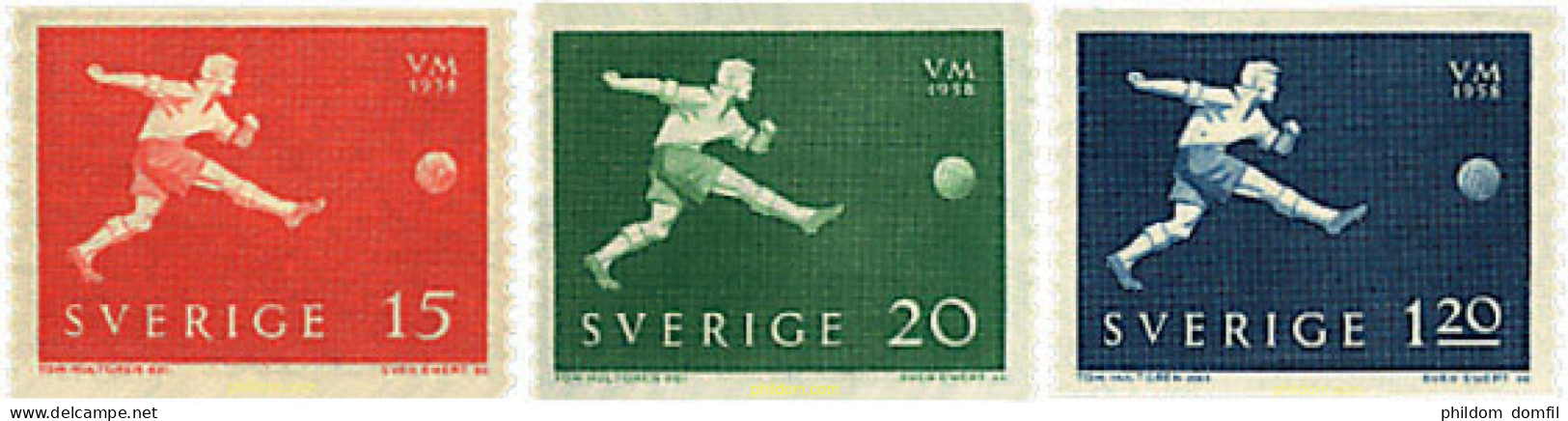 77953 MNH SUECIA 1958 COPA DEL MUNDO DE FUTBOL. SUECIA-58 - Ongebruikt