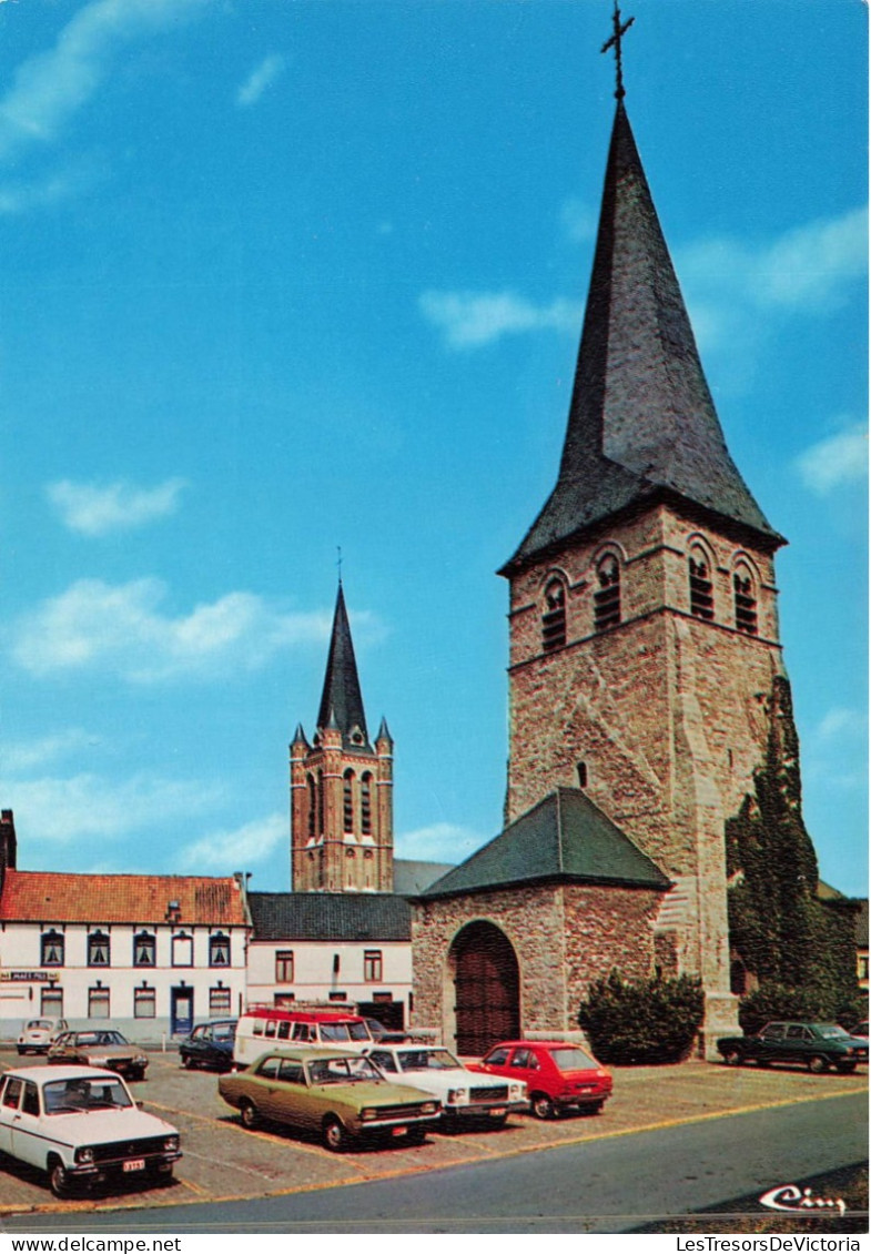 BELGIQUE - 7760 Dottignies - Vue Générale Du Vieux Clocher (XIII E S) Et La Main Symbolique - Carte Postale - Mouscron - Moeskroen