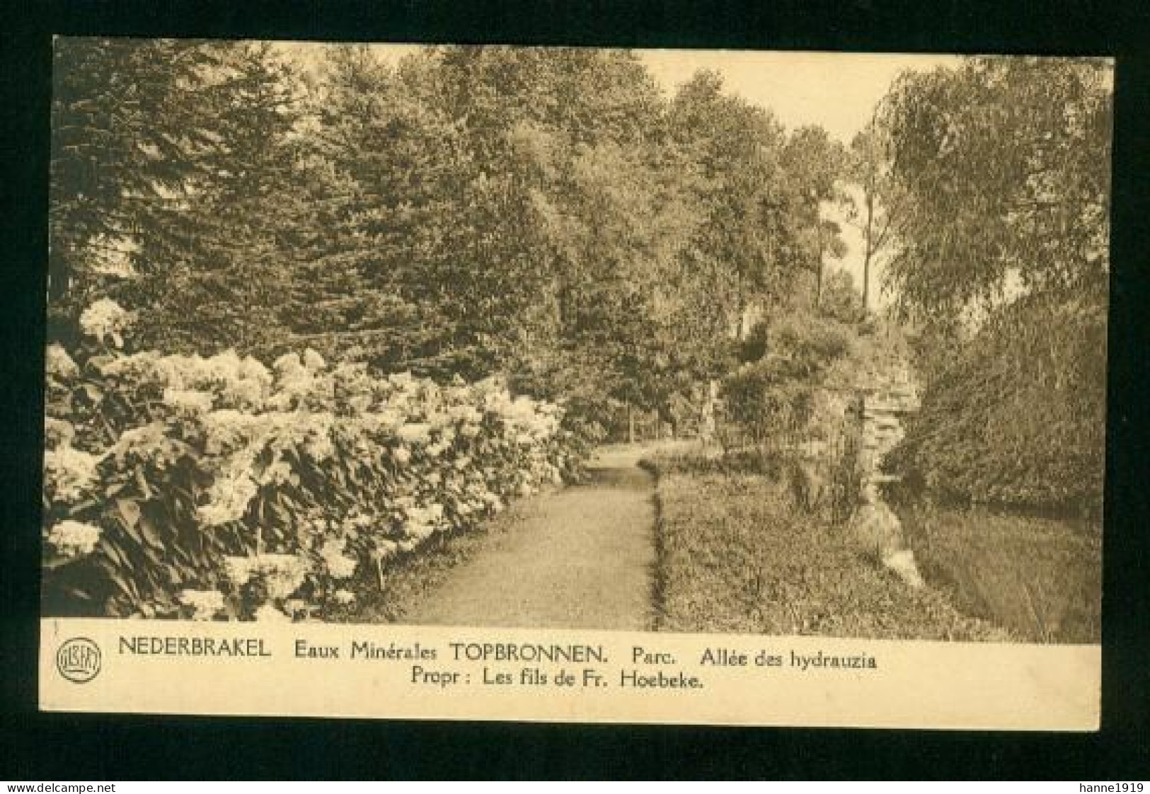 Nederbrakel Eaux Minerales Topbronnen Brakel Les Fils De Fr. Hoebeke - Brakel