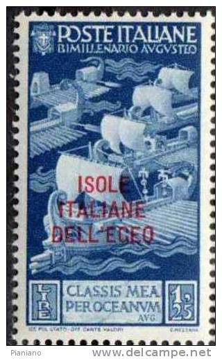 PIA - EGEO - 1938 - Bimillenario Di Augusto - (Sas 106) - Egée