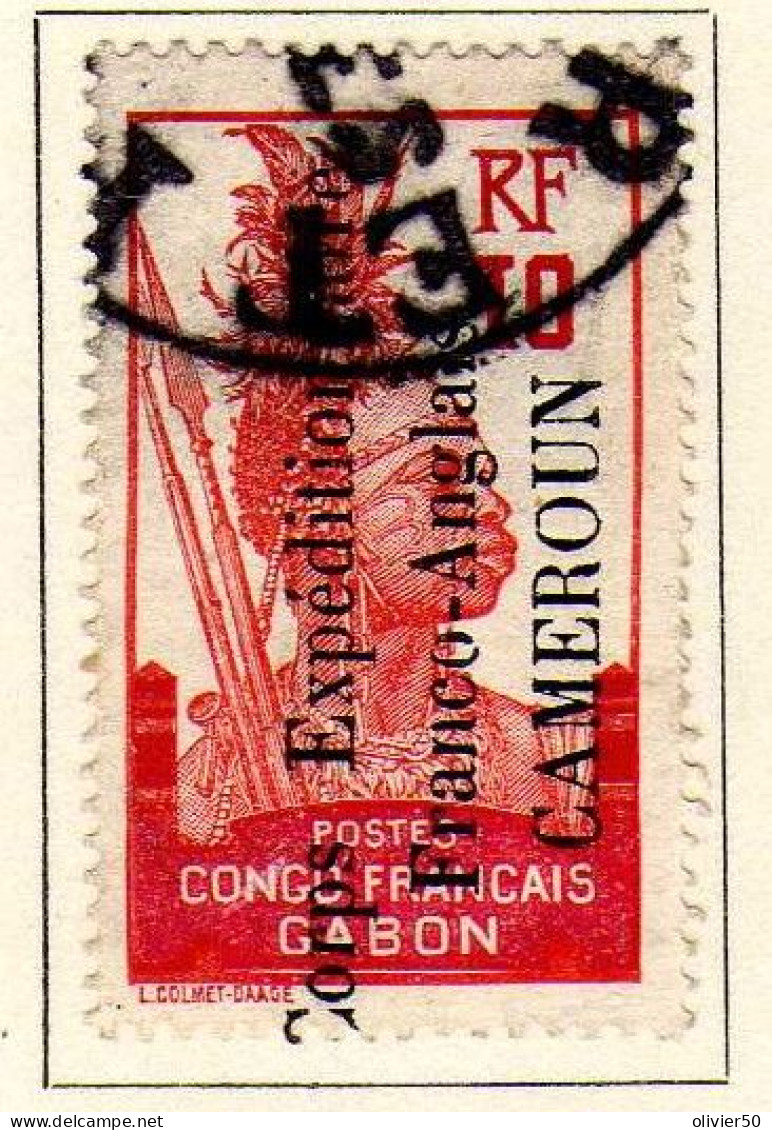 Cameroun - (1915)  -  Timbre Du Gabon  10 C. Surcharge - Oblitere - Oblitérés