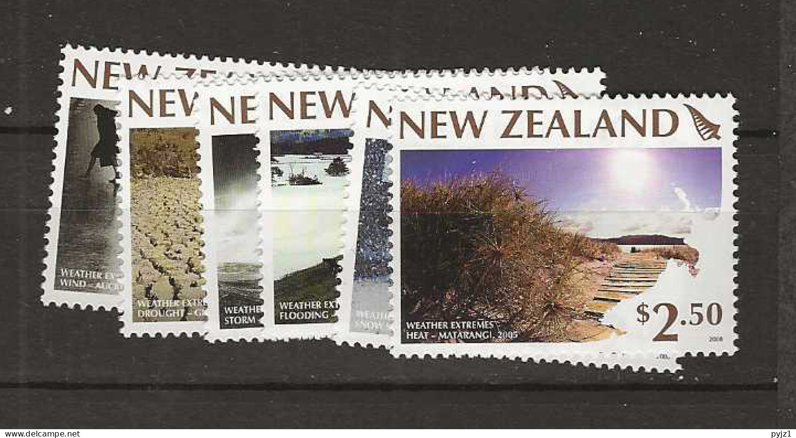 2008 MNH New Zealand Mi 2484-89 Postfris** - Ungebraucht