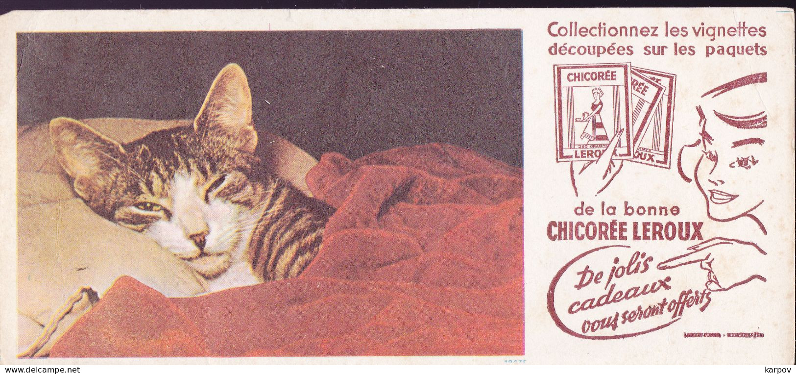 BUVARDS - CHAT - CHICORÉE LEROUX - Kaffee & Tee