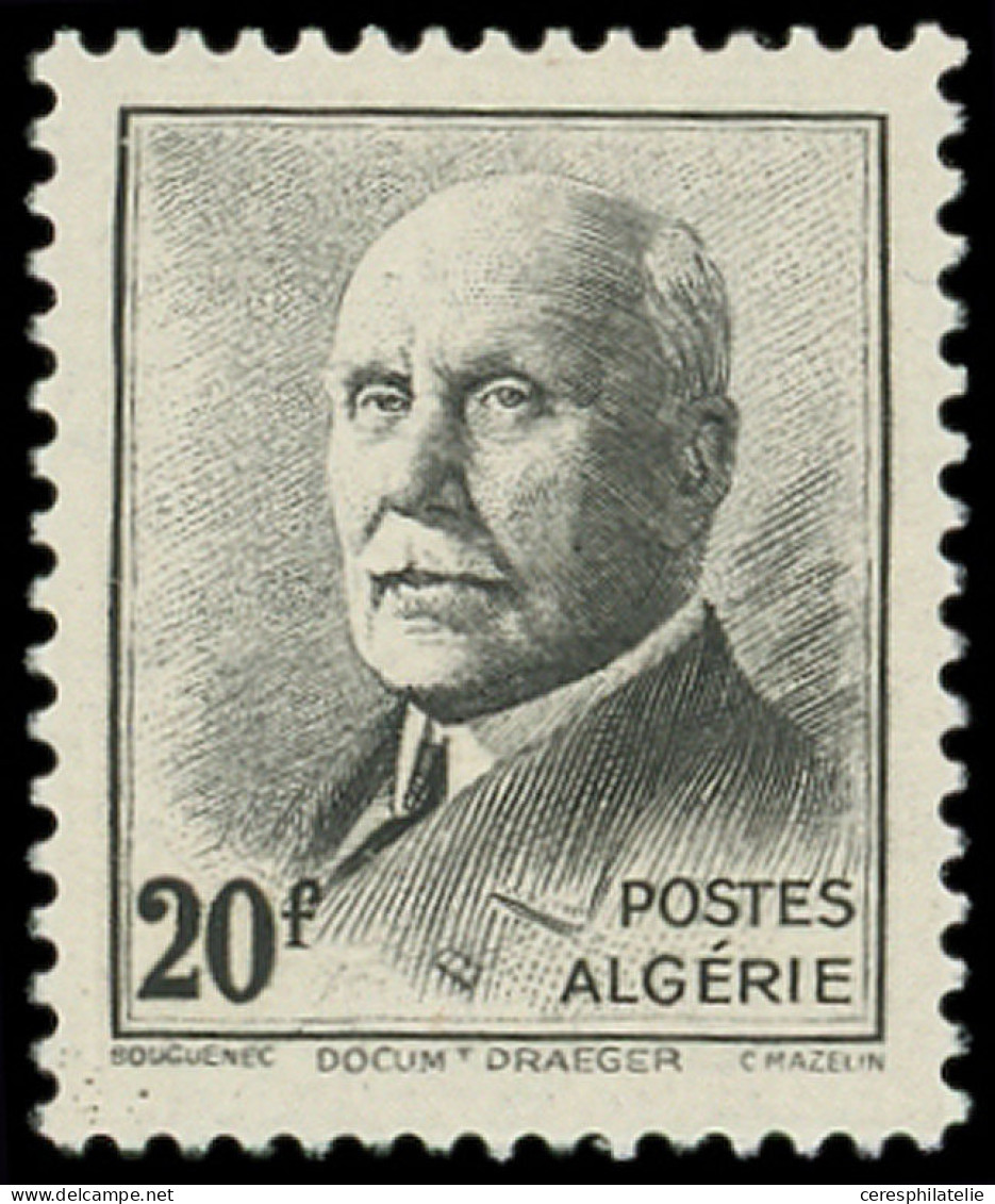 ** ALGERIE 196D : 20f. Noir, NON EMIS, TB - Sonstige & Ohne Zuordnung