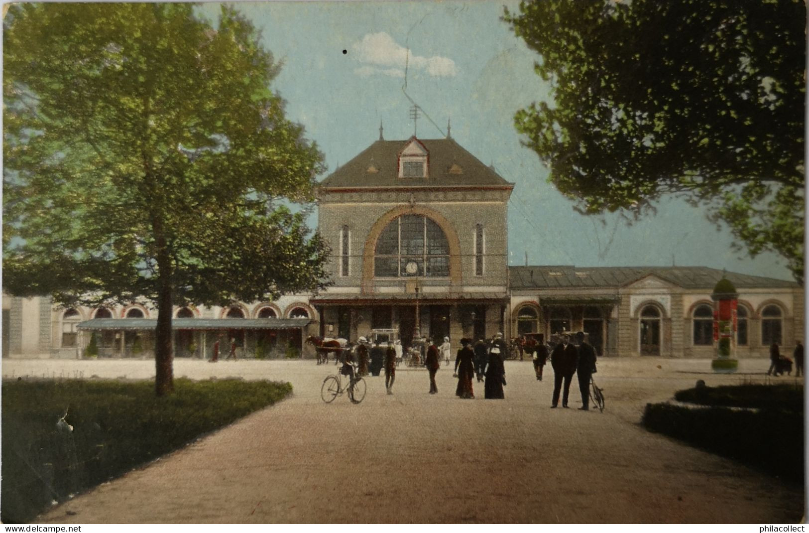 Leeuwarden // Station 1911 Spoortraject Stempel - Leeuwarden