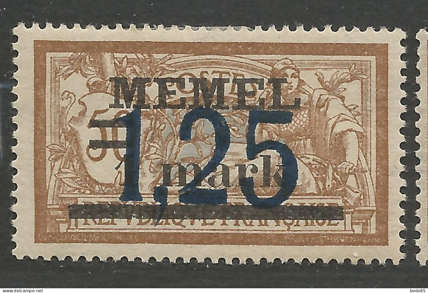 MEMEL  N° 43 NEUF*  CHARNIERE  / Hinge / MH - Neufs