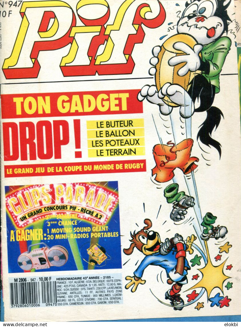 Pif Gadget N°947 - Cogan "Les Robinsons De La Jungle" - - Pif Gadget