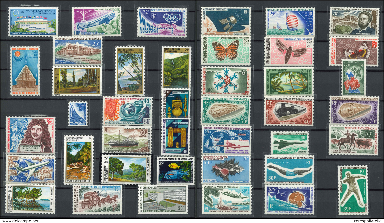 ** NOUVELLE CALEDONIE Petit Ensemble De Poste Aérienne, Entre N°73 Et 272, TB - Collections, Lots & Series