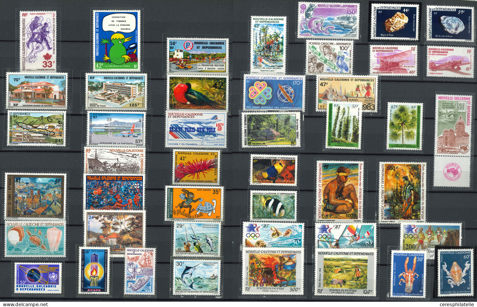 ** NOUVELLE CALEDONIE Petit Ensemble De Poste Aérienne, Entre N°73 Et 272, TB - Collections, Lots & Series