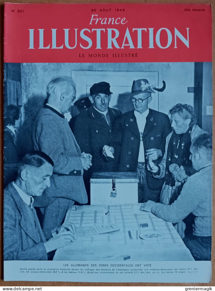 France Illustration N°201 20/08/1949 Strasbourg Assemblée Européenne/Pologne/Mer-El-Kébir/Animaliers/Vichy/René Baschet - Informaciones Generales