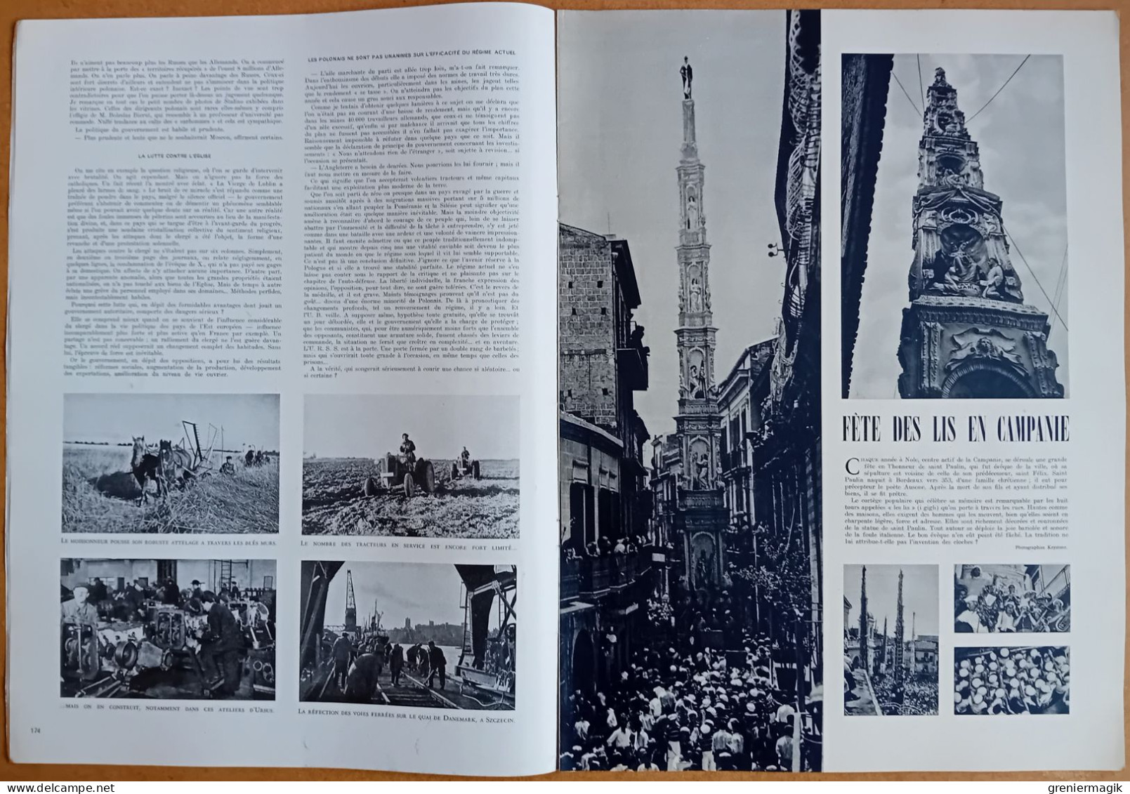 France Illustration N°201 20/08/1949 Strasbourg Assemblée européenne/Pologne/Mer-El-Kébir/Animaliers/Vichy/René Baschet