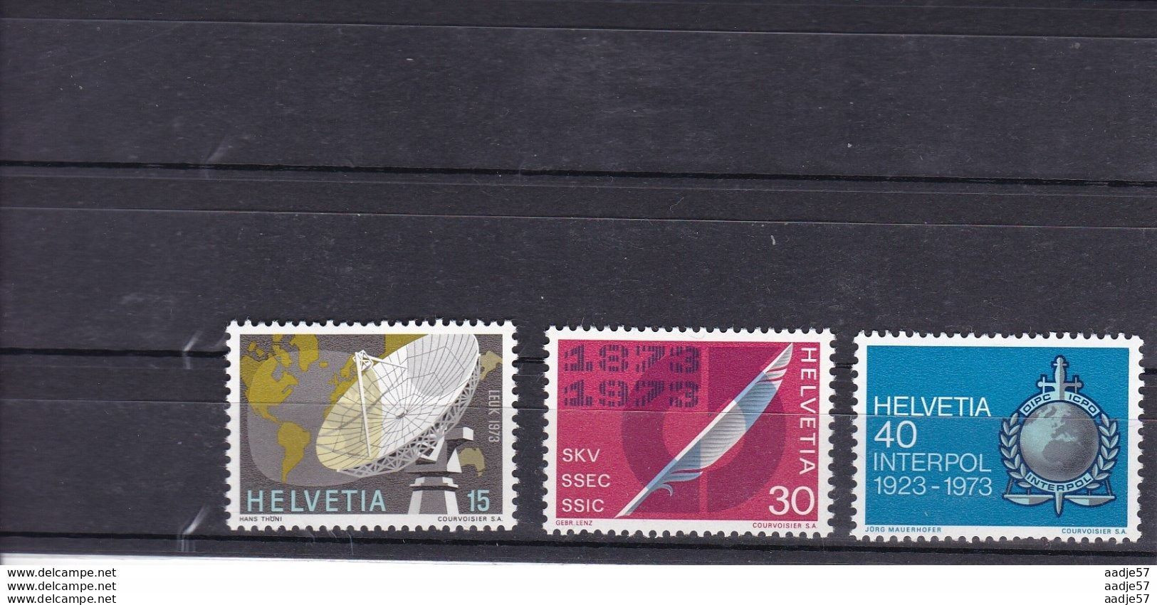 Switzerland Suisse Zu 520-522 / Mi 988-990 / YT 921-923 MNH** - Neufs