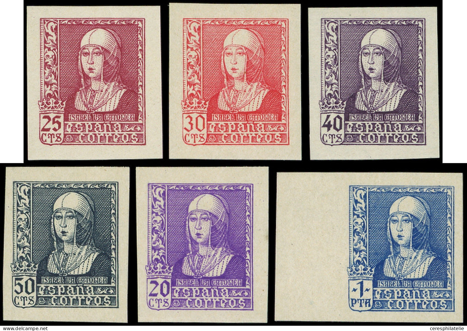 ** ESPAGNE 658/63 : La Série NON DENTELEE, TTB - Unused Stamps
