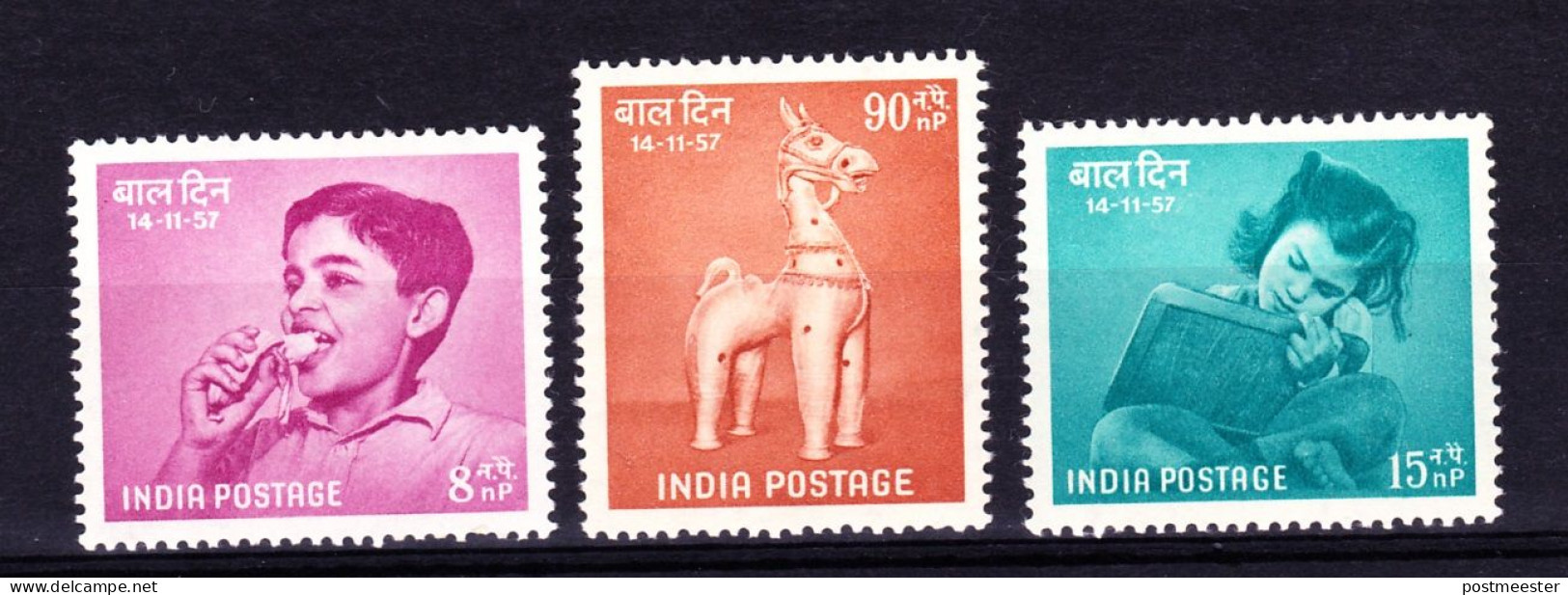 1957 Children's Day Scott 292-94  Postfris MNH - Unused Stamps