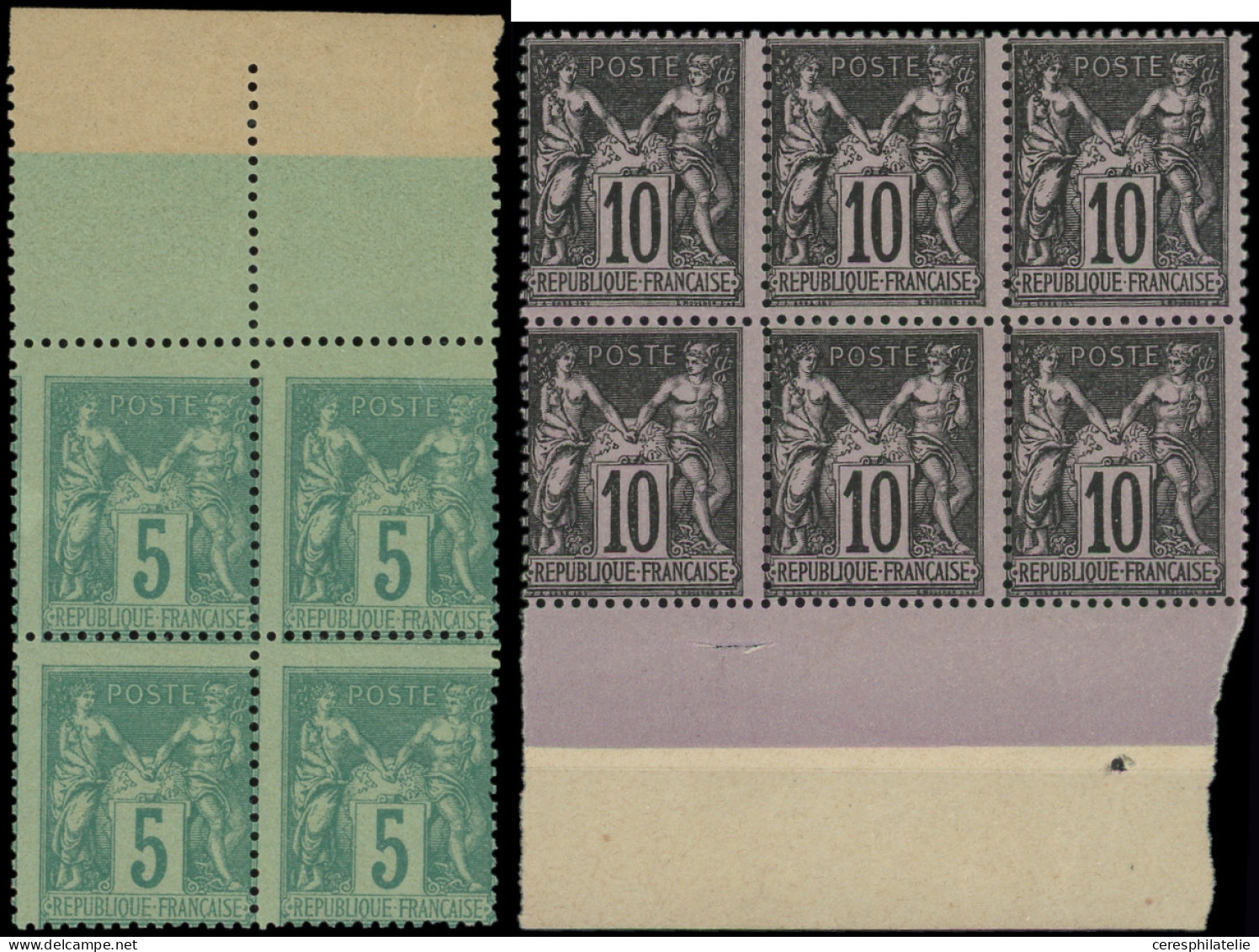 ** Sage : Lot En Classeur, Souvent En Blocs De 4, Entre N°83 Et 102, TB - Collections (en Albums)