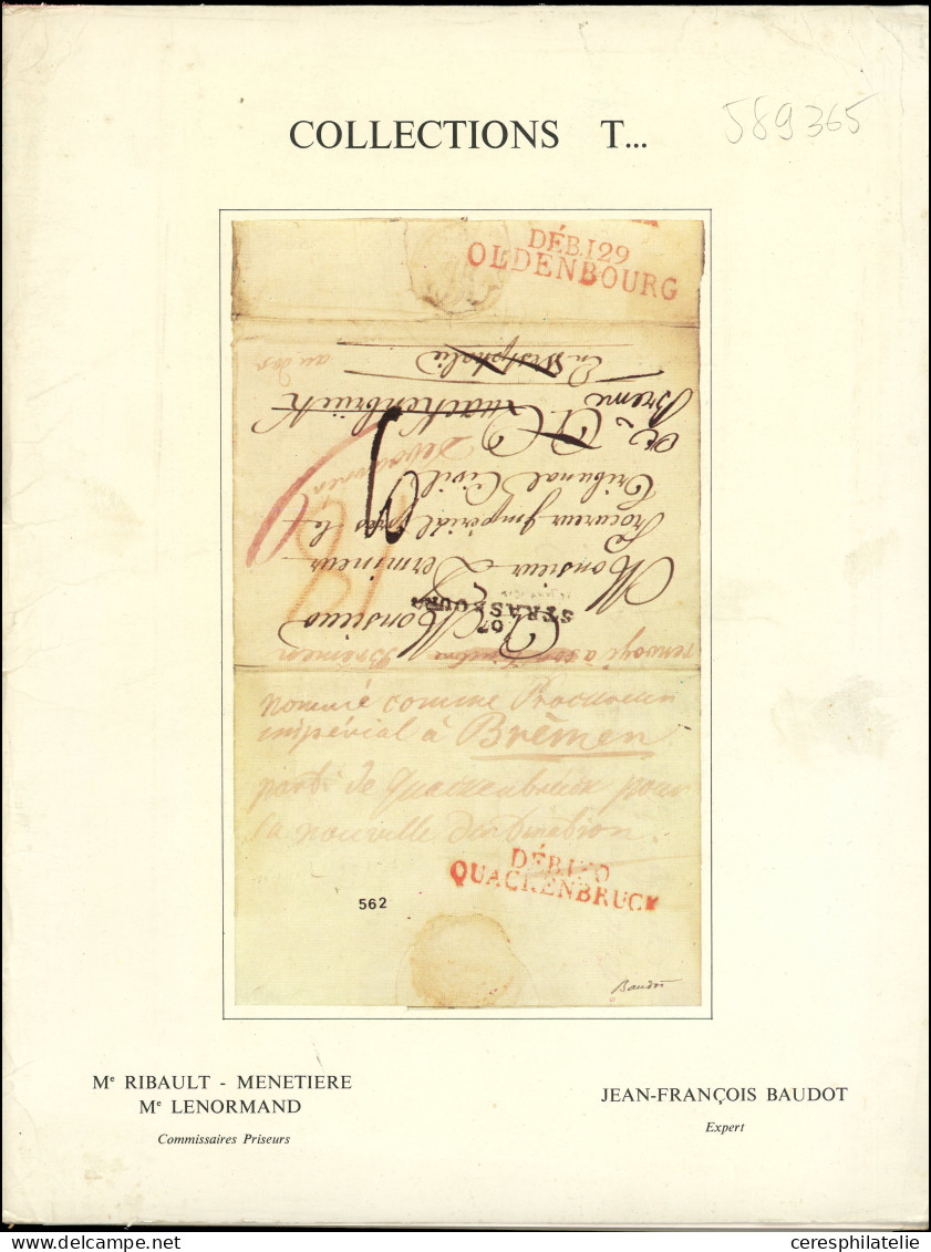 J. François Baudot, Enchères, Collection Thiaude Départements Conquis (très Rare), B - Other & Unclassified