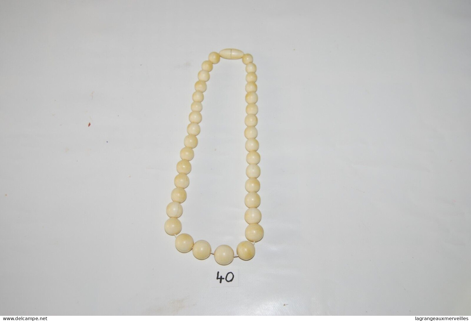 C40 Bijou De Collection - Pendentif - Beige - Vintage Perle Fantaisie - Hangers