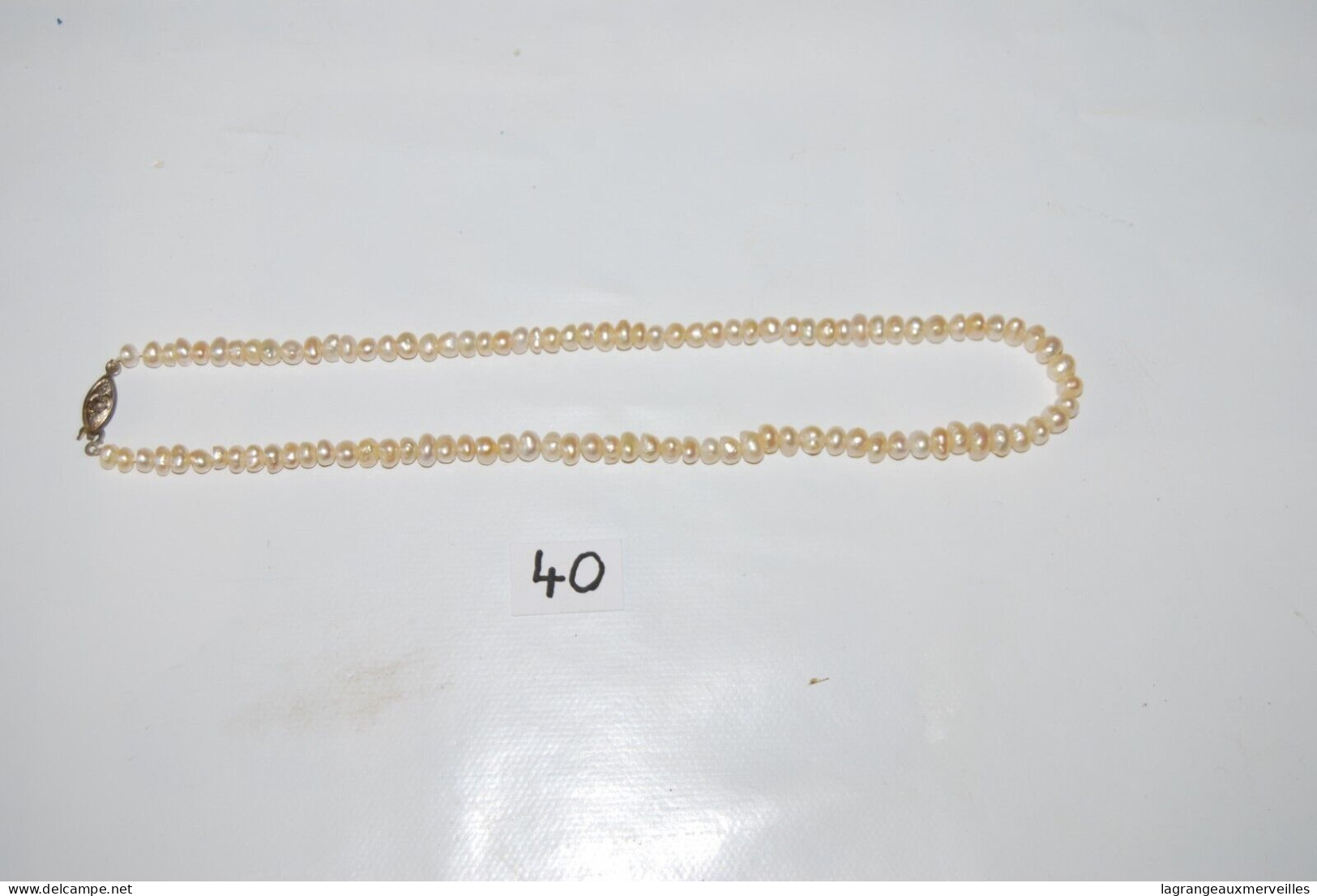 C40 Bijou De Collection - Pendentif - Beige - Vintage Perle Fantaisie - Anhänger