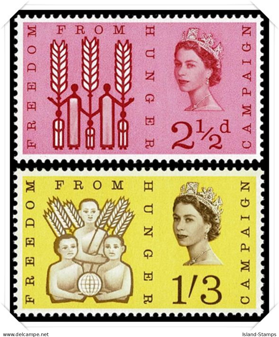 1963_Hunger Phosphor Unmounted Mint Hrd2d - Unused Stamps